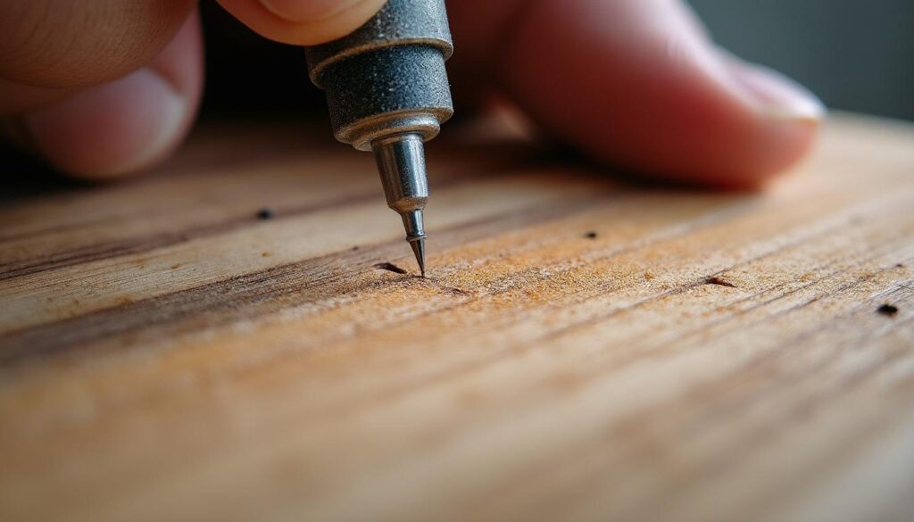 Guide pour fixer une cloison fine avec des agrafes adaptées