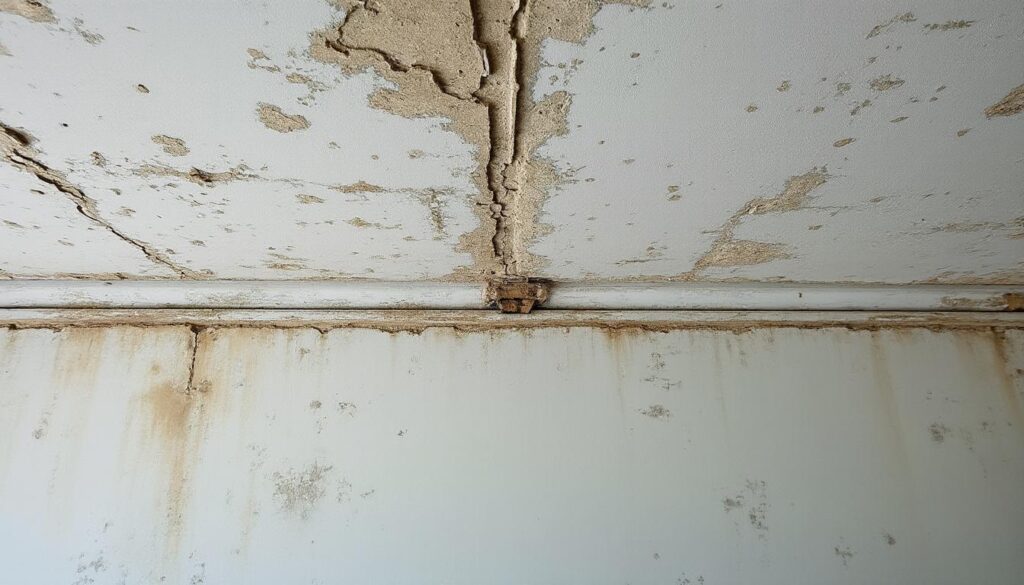 Méthodes de fixation au plafond abîmé avec des agrafes