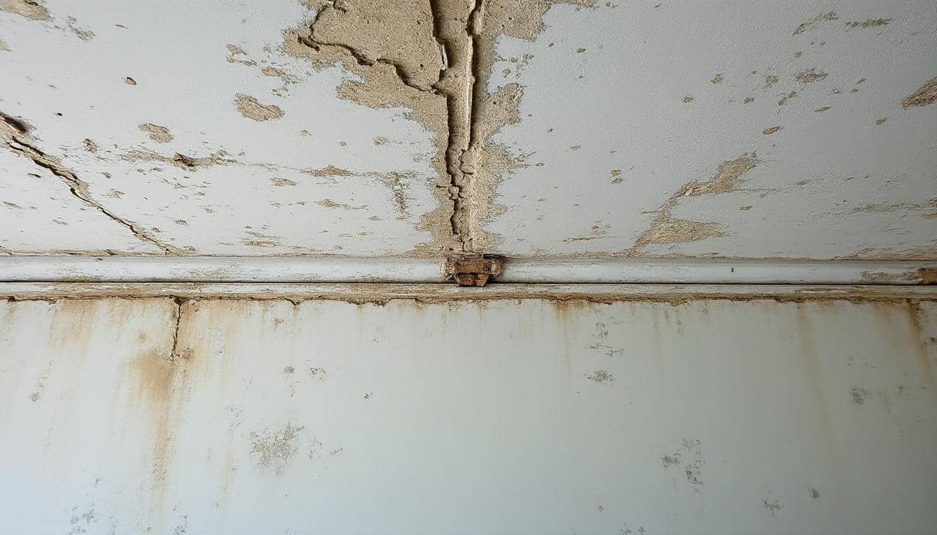 Méthodes de fixation au plafond abîmé avec des agrafes