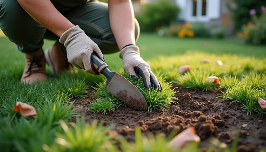 Guide d'entretien d'un massif sur la pelouse au printemps pour la maison