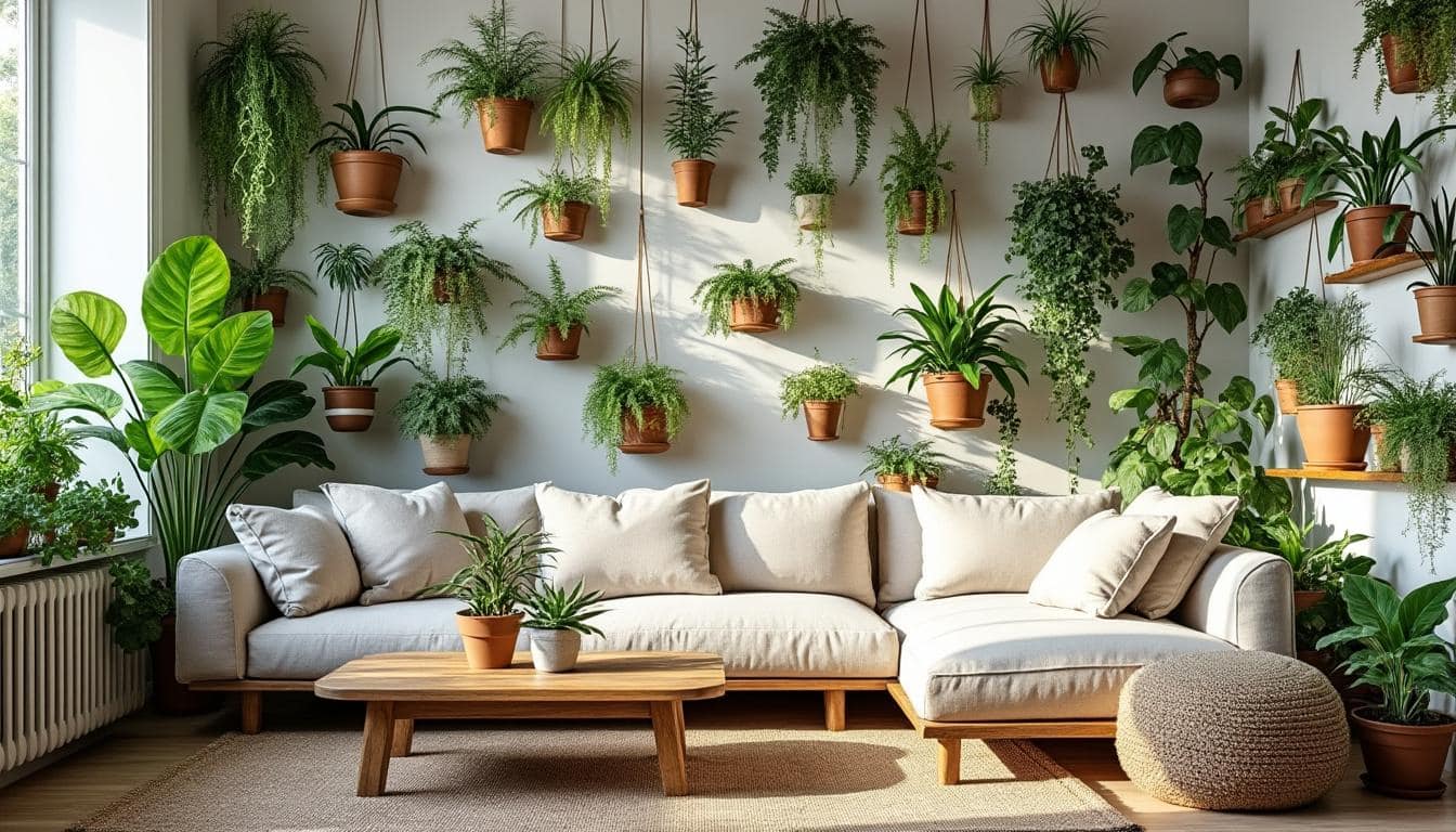 10 idées déco originales pour intégrer une plante murale dans votre salon