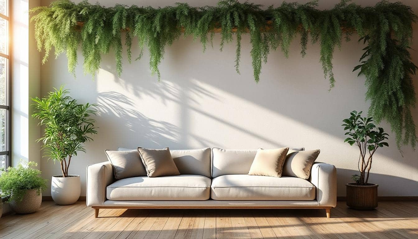 Mettre en valeur un intérieur contemporain grâce à une plante murale