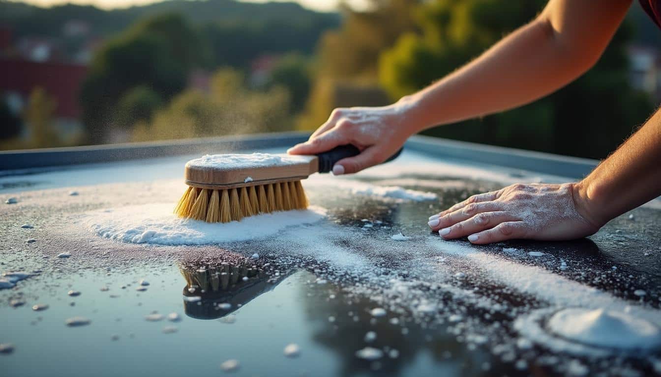 Enlever la mousse de la toiture : méthodes efficaces et conseils pratiques