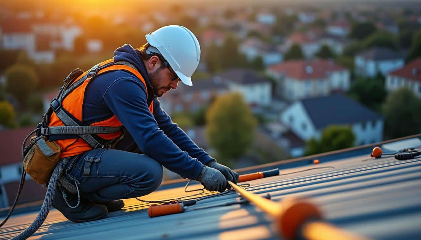 Illustration: Comprendre l’importance et les principes de la ligne de vie sur une toiture