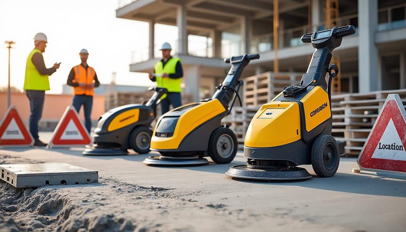 Illustration: Les différents modèles de scies à béton disponibles à la location