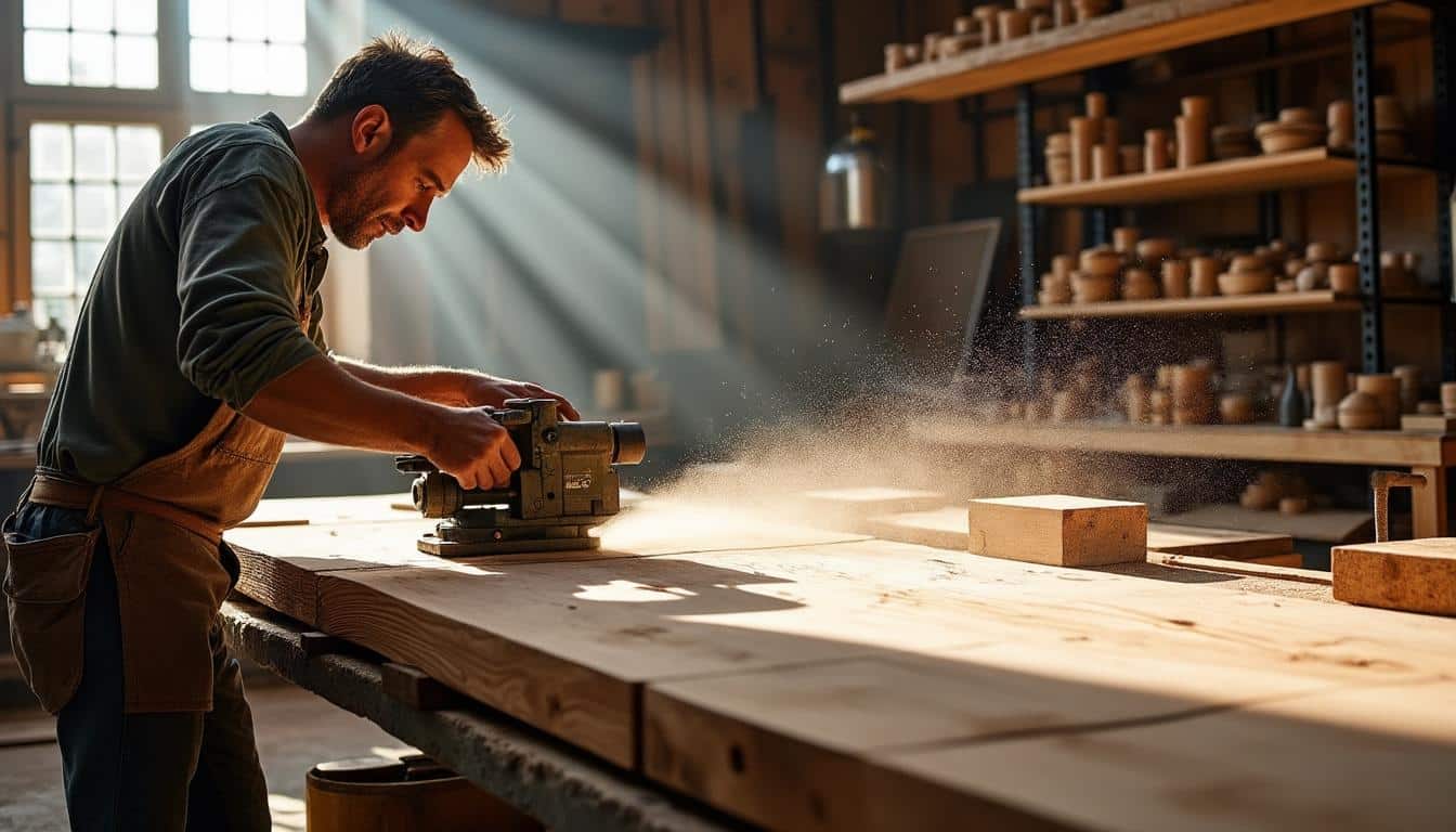 Illustration: Comprendre le fonctionnement des scies plongeantes dans le travail du bois