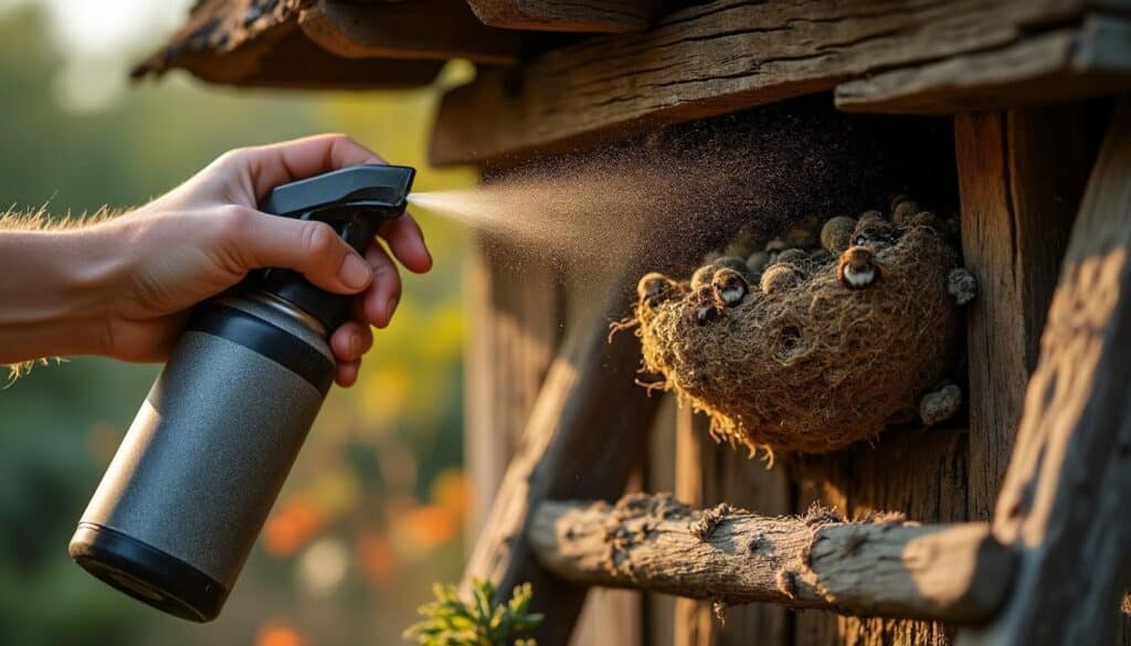 Détruire un nid de guêpes sous la toiture : guide pratique et sécurisé