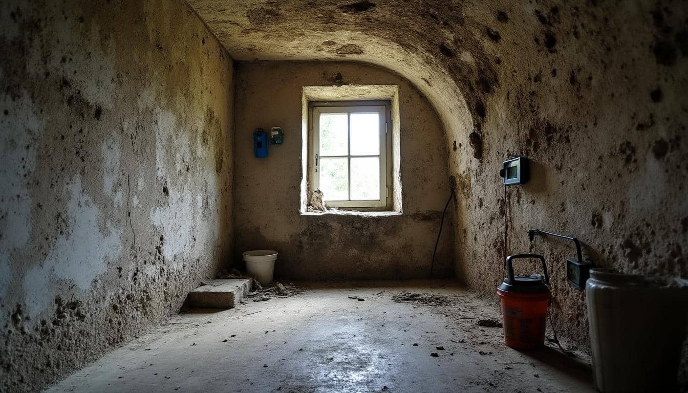 Illustration: Comprendre l’humidité et ses effets dans une cave