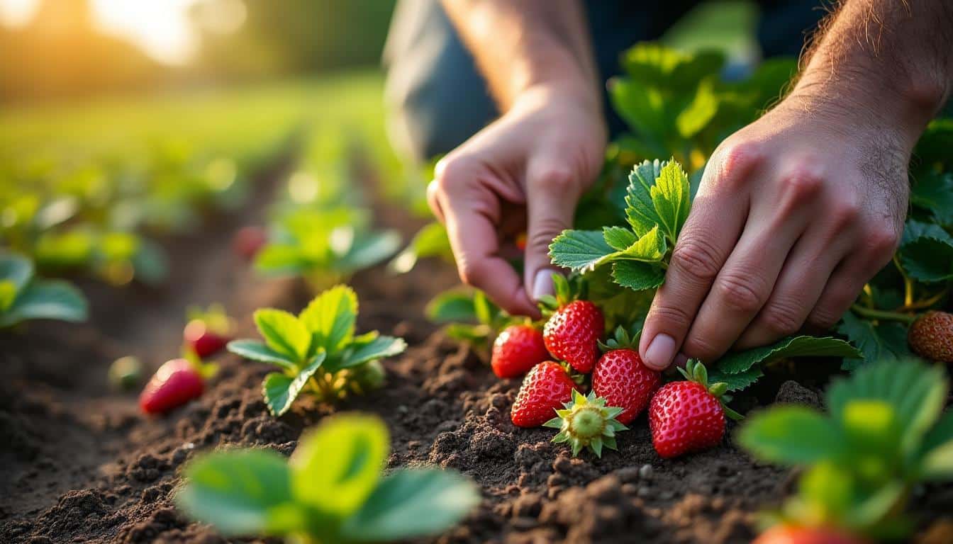 Illustration: Pourquoi un engrais spécifique est indispensable pour vos fraisiers ?